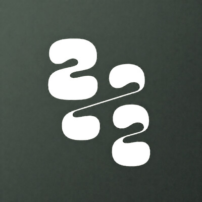 222 Place logo exported as a Rec.2100 PQ HDR image — white mark on deep green
